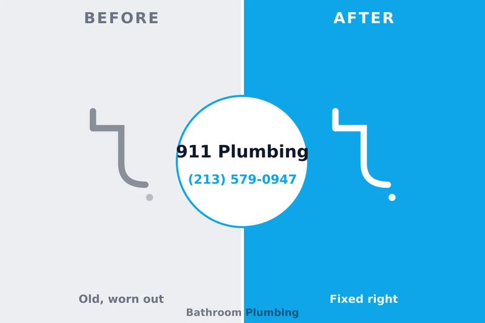 Before and after: plumbing company Rapids, NY